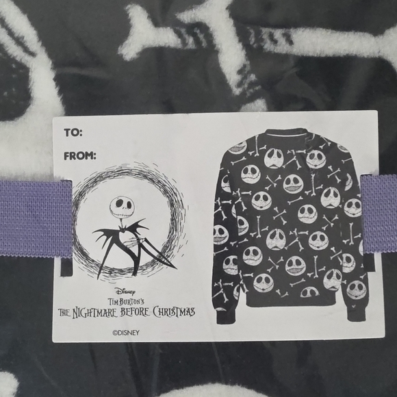 Nightmare Before Christmas Sweatshirt Print Jack Skellington Disney Womens XS - Picture 3 of 6